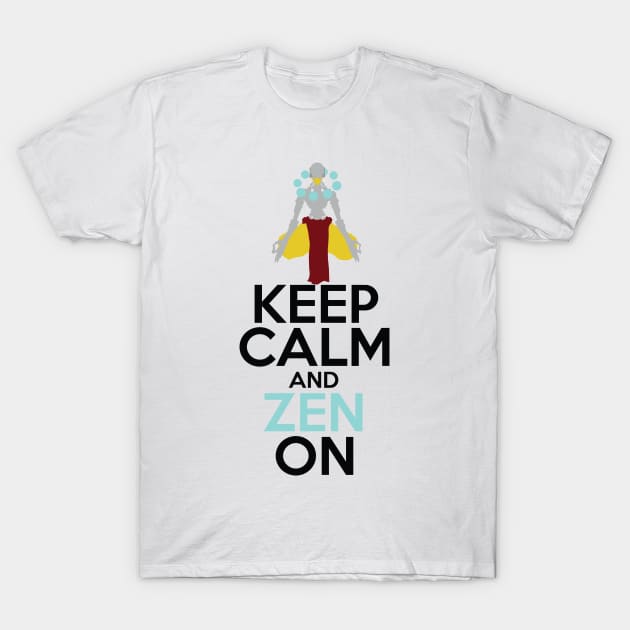 Keep Calm and Zen On T-Shirt by WinterWolfDesign